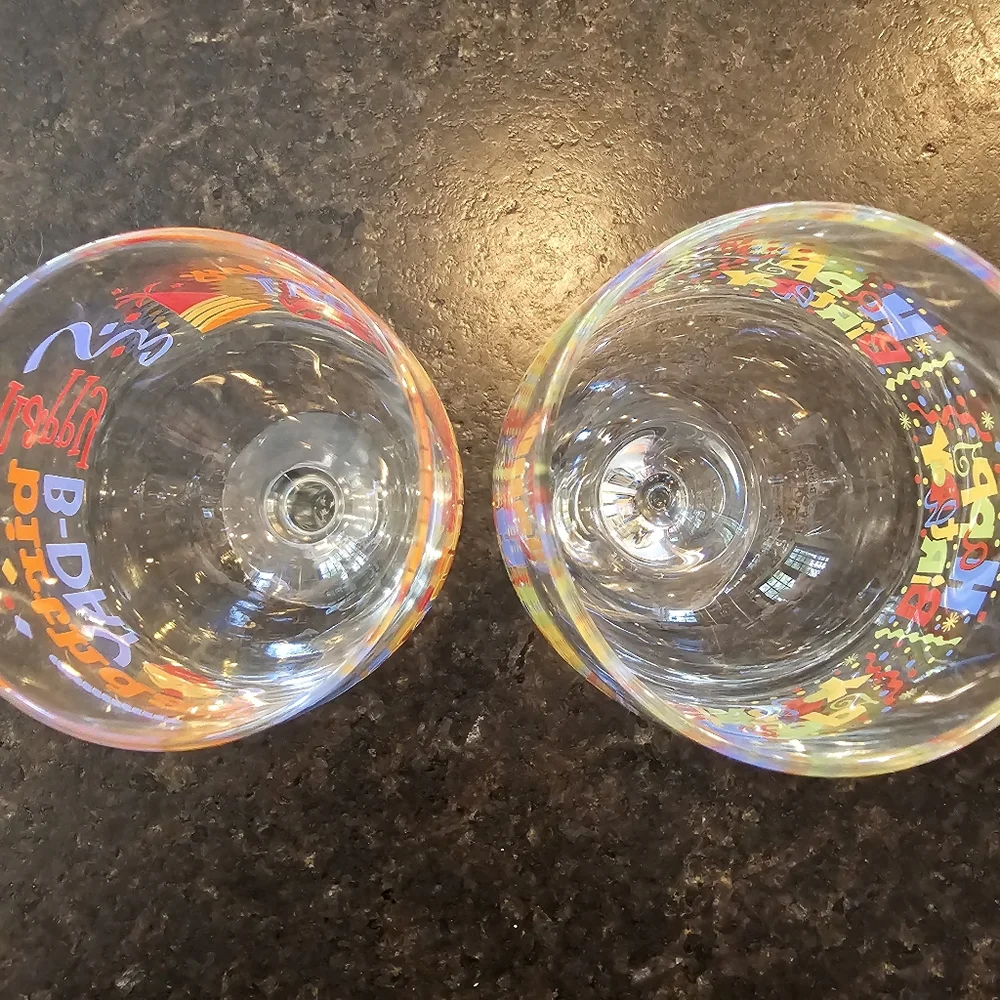 🐕 2 Birthday Wine Glasses 🐕 - Picture 7 of 7